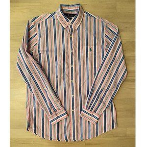 Ralph Lauren striped long sleeve button down sz M
